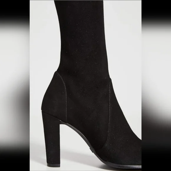 Stuart Weitzman Highland Black Boots Size 5.5 M Brand New - Picture 3 of 6